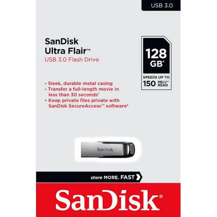CLE USB SanDisk Ultra Flair 128 GB